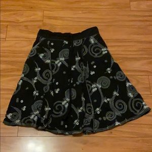 2 for $20 - Max studio faux wrap skirt with embroidery